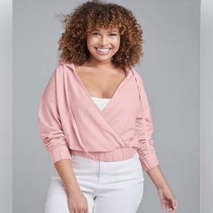 Venus • Plus Size Surplice Pullover Sweatshirt